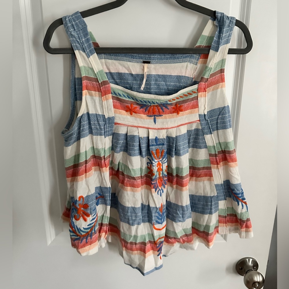 Free People Aztec Crop Top